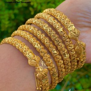 Tassal bangles set of 6 | 24k gold plated hot