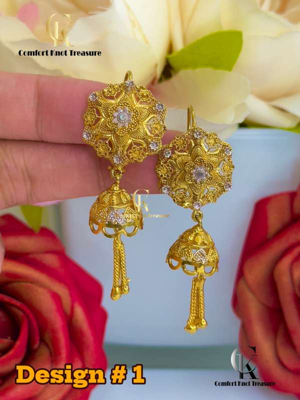 RP Gold Look Jhumki | 24k gold plated | JHM